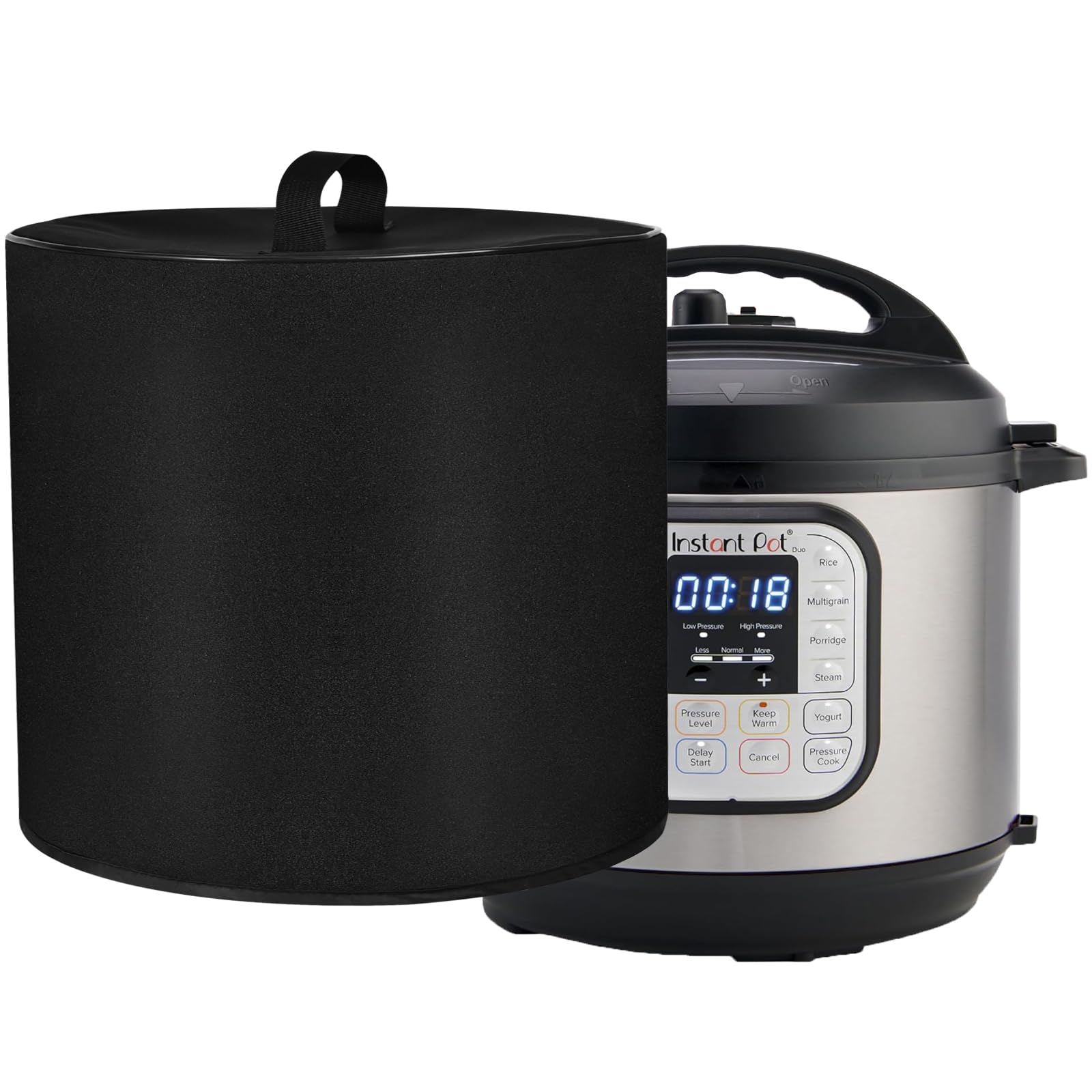 CouldyCasi dust cover for Instant Pot 6 Qt protecting from dust and scratches.