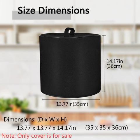 CouldyCasi dust cover for slow cooker 6 Qt shields from spills and debris.