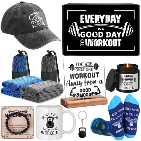 Coume gym gift set keychain, a motivating accessory for workouts.