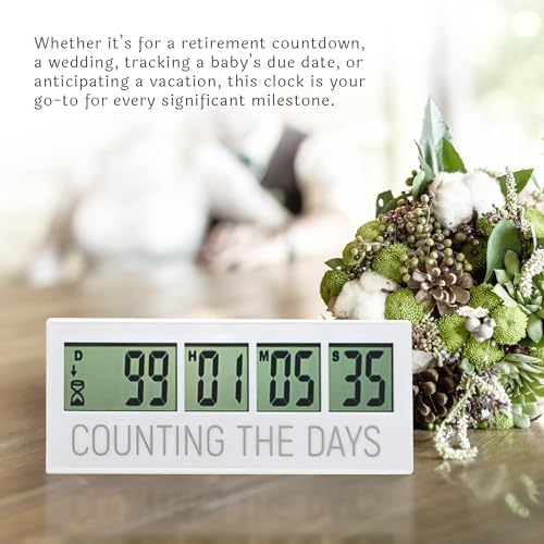 Countables countdown clock on desk fits any workspace.