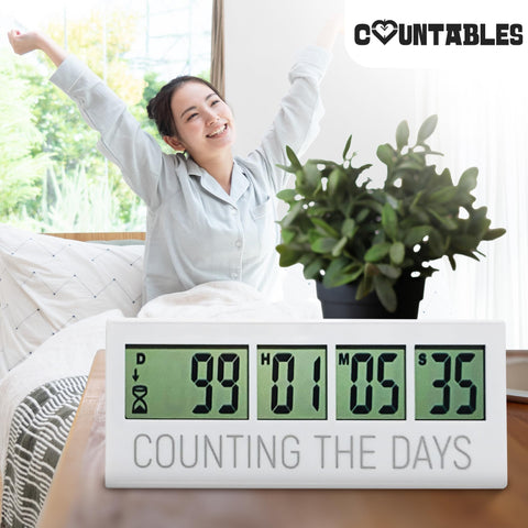 Countables countdown clock wedding use highlights anticipation before the big day.