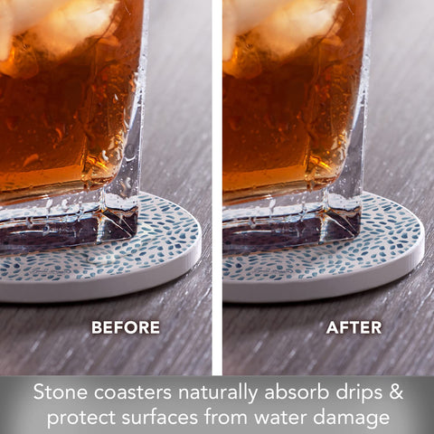Counterart Thirstystone Drift Marks artwork-style coaster adds decorative touch to homes.