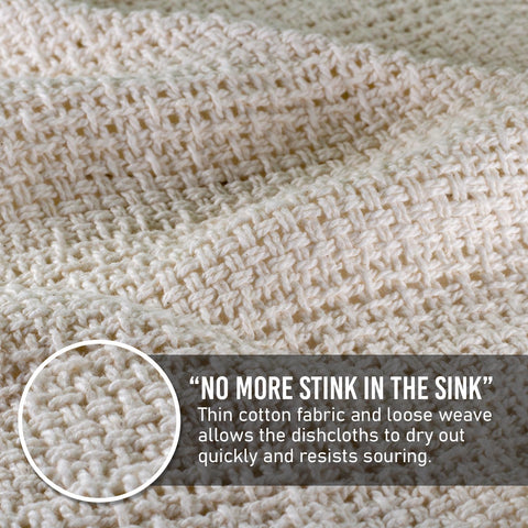 Country Cottons Old Fashion dishcloth soft texture ideal for everyday kitchen wiping.