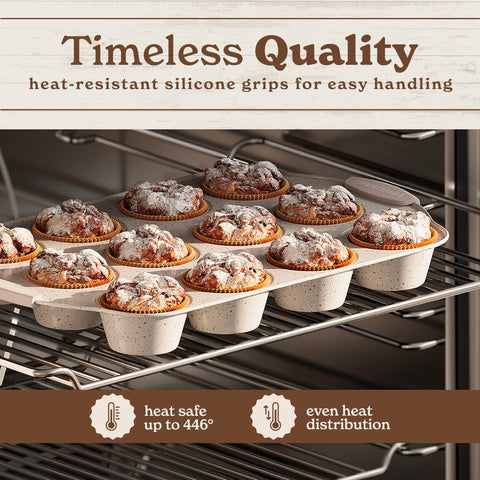 Country Kitchen nesting bakeware demonstrates compact storage when not in use.