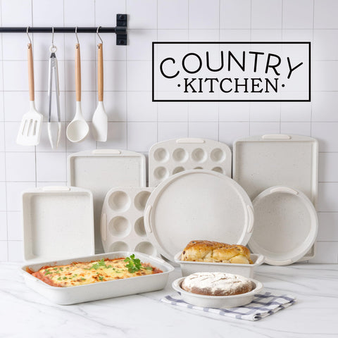 Country Kitchen cream large baking pan for versatile sheet baking and even results.
