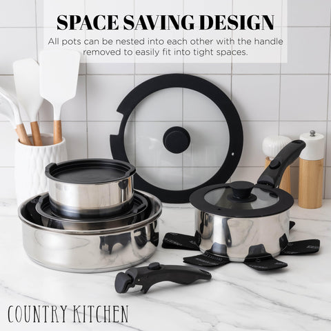 Country Kitchen oven-safe cookware ready for stovetop to oven transition