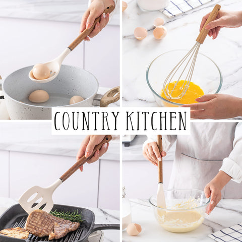 Country Kitchen spoonula combines scoop and spatula action for easy sautéing