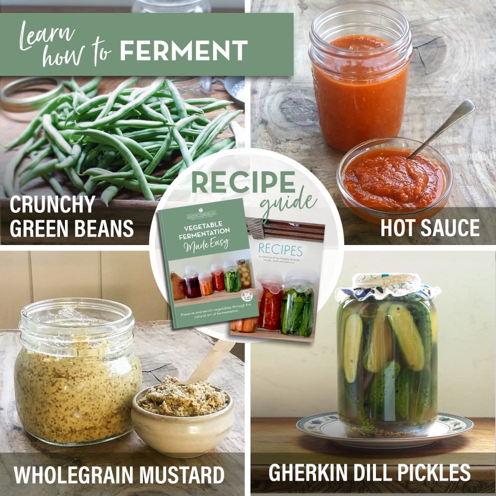 Country Trading Co. easy recipes book for quick, flavorful fermentation ideas.