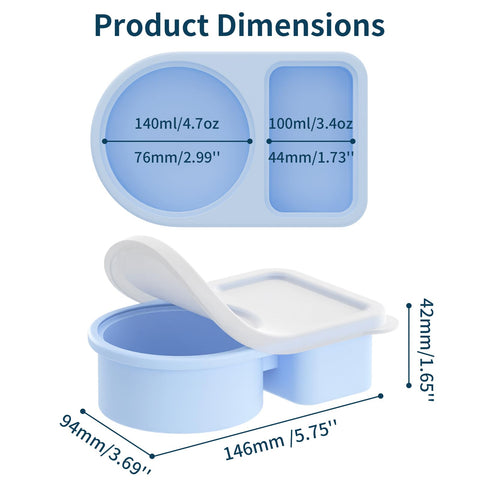 coutnier Snackle Box lids snap securely to keep snacks fresh during travel.