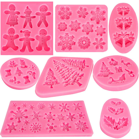 Couuwick candy-cane mold makes festive candies and cake accents.