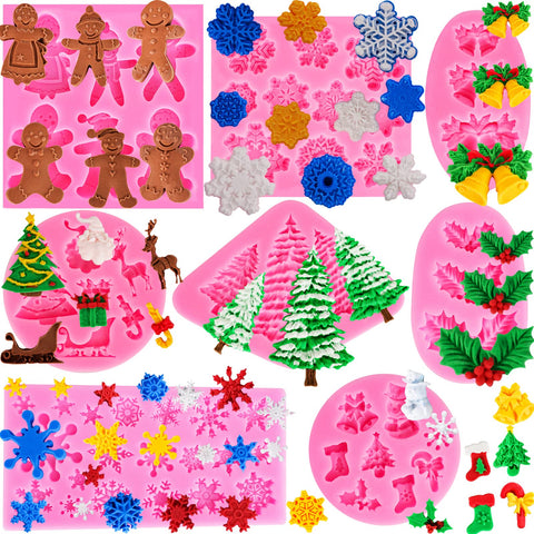 Couuwick Christmas snowflake mold for edible decorations and festive treats.