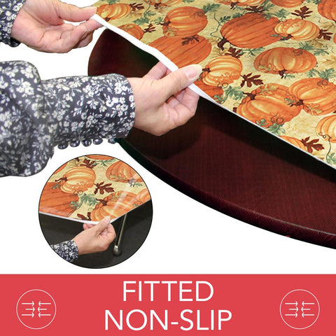 Covers For The Home pumpkin-pattern back with soft polyester backing cushions the surface