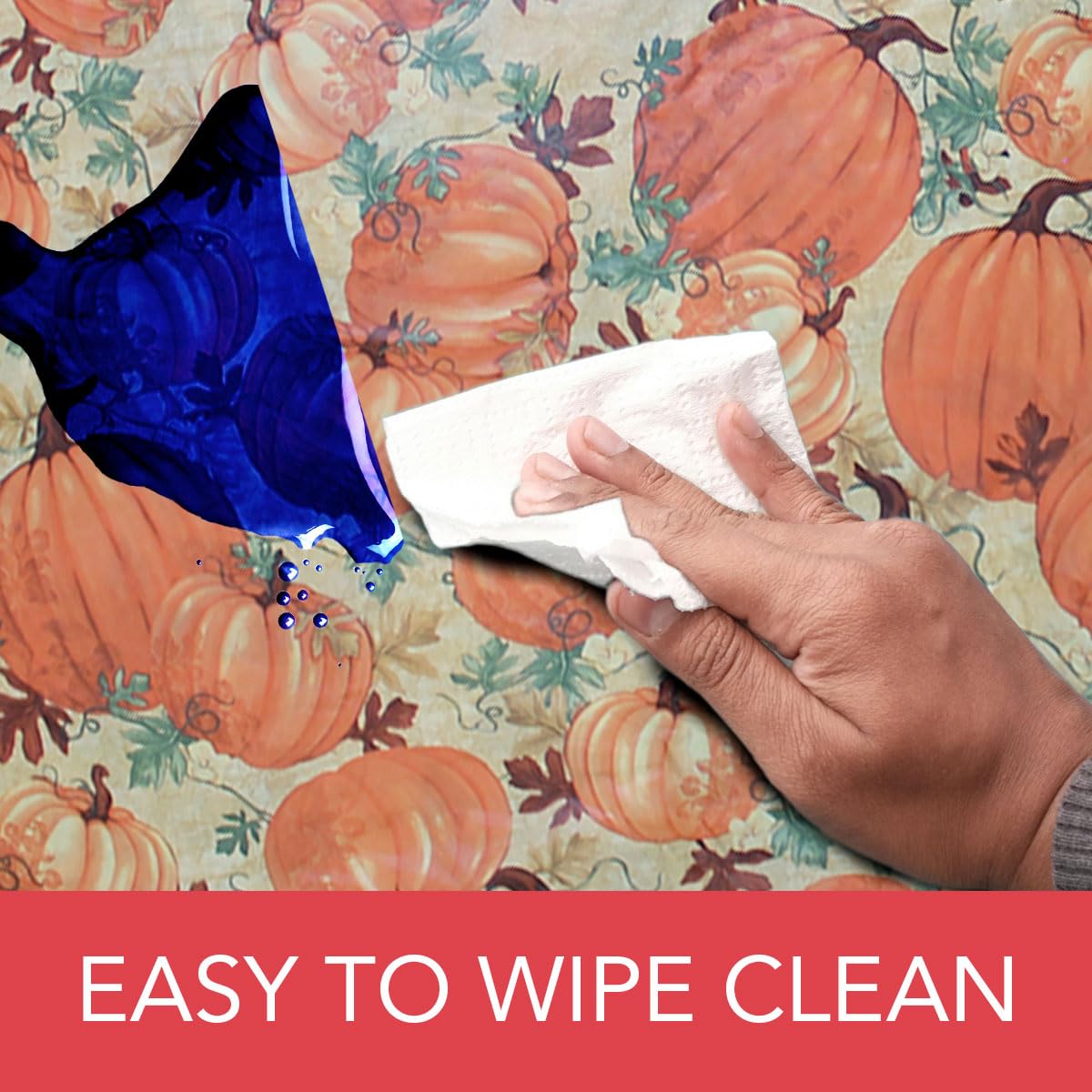 Covers For The Home pumpkin-pattern waterproof surface guards against spills