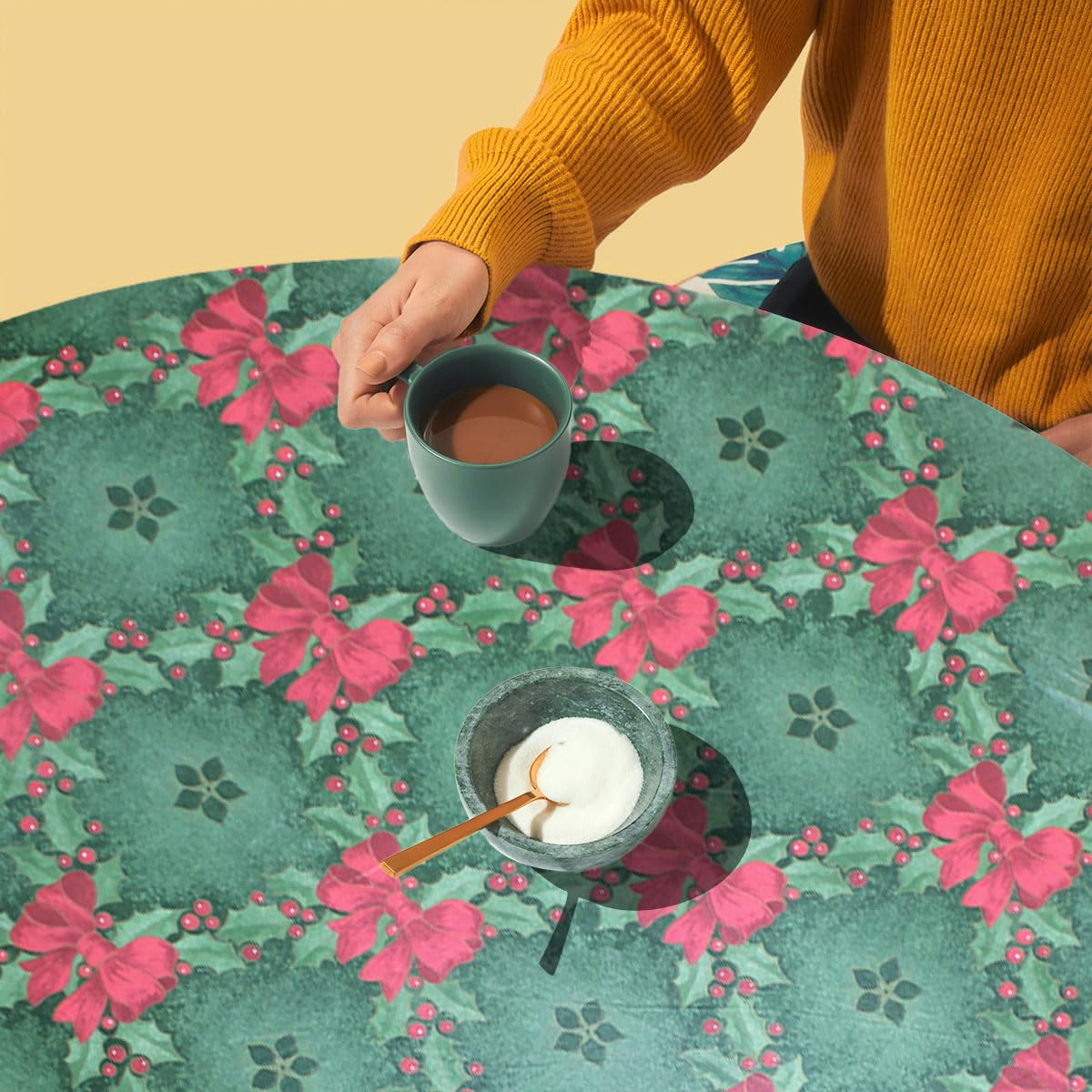 Covers For The Home holly-pattern serving area protected from dust and stains