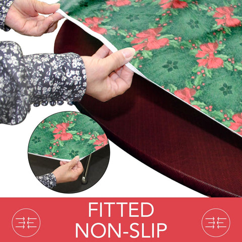 Covers For The Home holly-pattern polyester backing adds soft, durable protection