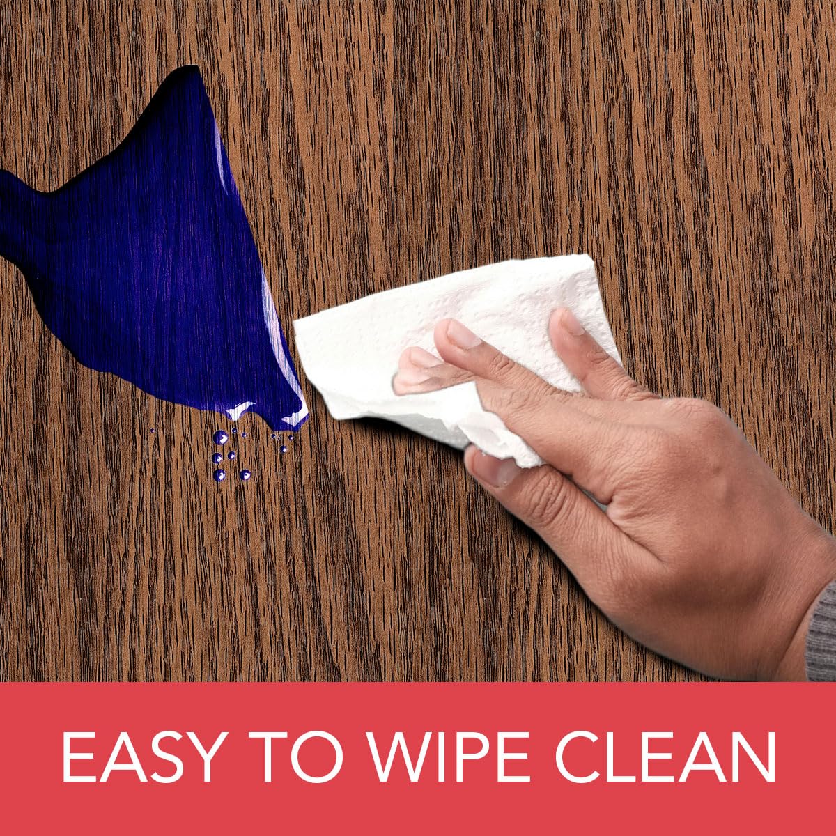 Covers For The Home vinyl top and polyester backing detail demonstrates durability.