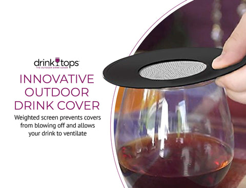 Coverware BPA free silicone lid protects beverages and stays cool