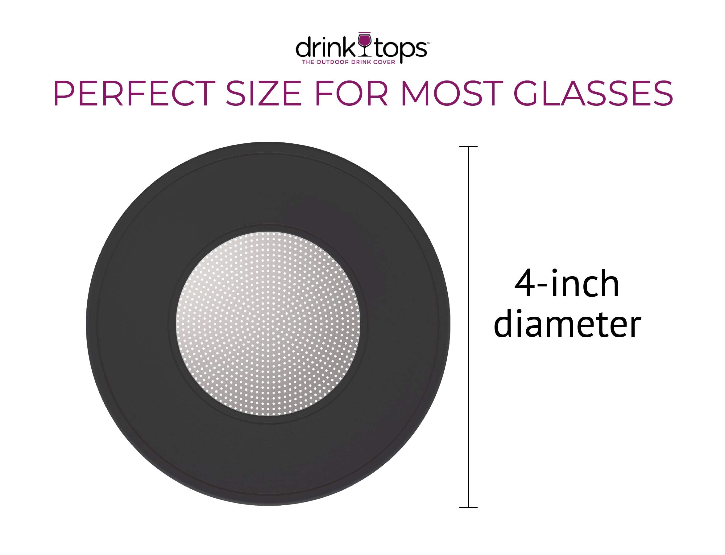 Coverware stainless steel screen with silicone edge grips glass securely