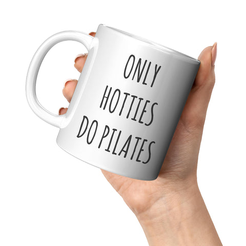 Coveted Goods Pilates Mug microwave and dishwasher safe for easy cleanup.
