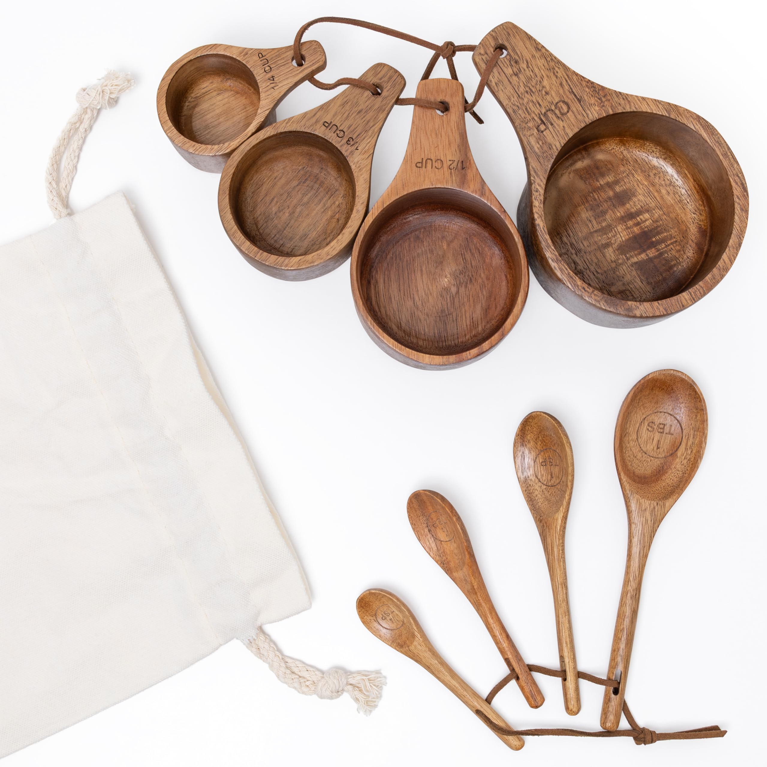 Covie wooden half-teaspoon spoon, compact display on counter.