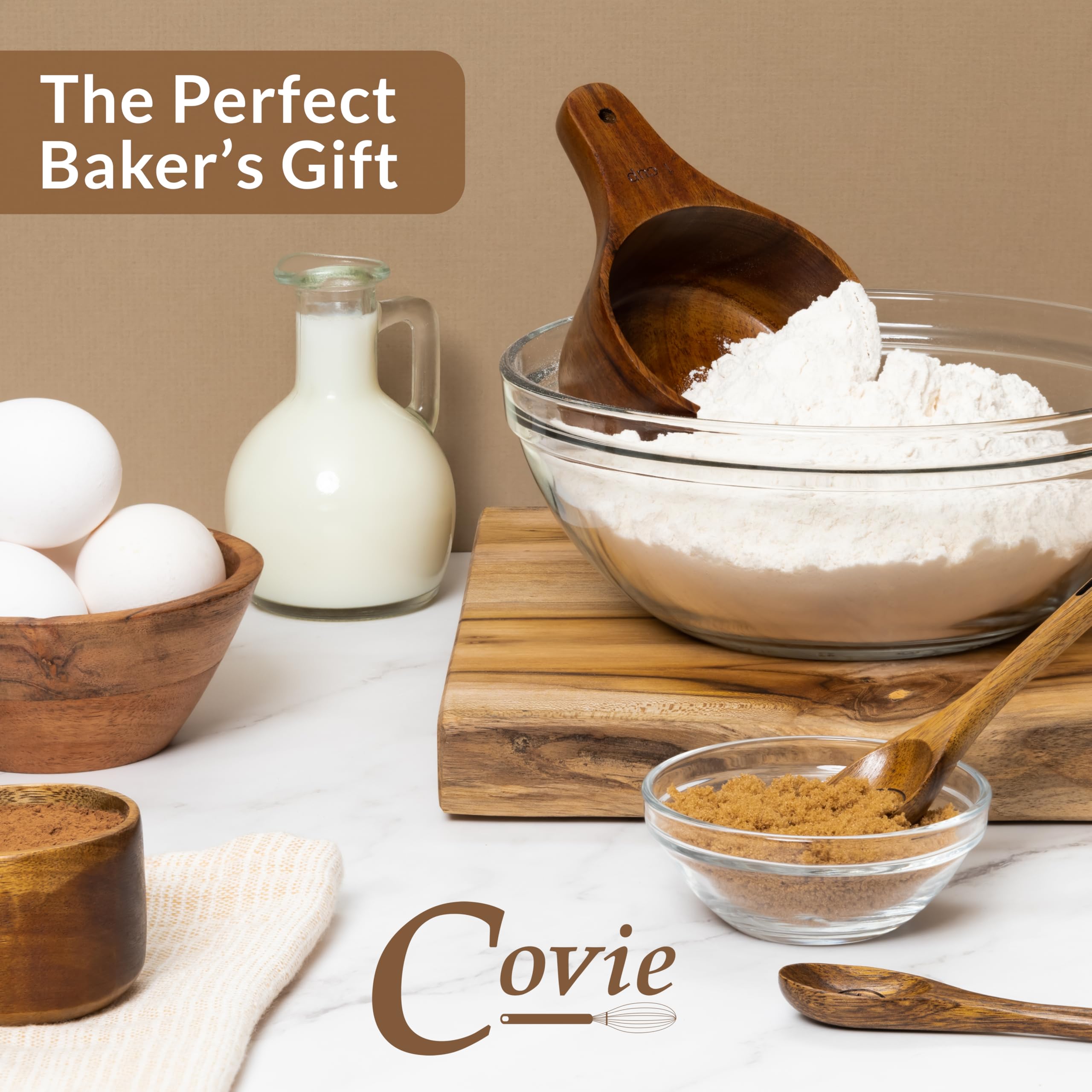 Covie wooden quarter-teaspoon spoon, great for precise spice measurements.