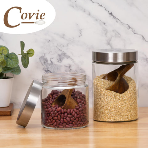 Covie wooden one-teaspoon spoon in acacia wood, handy for seasoning and recipes.