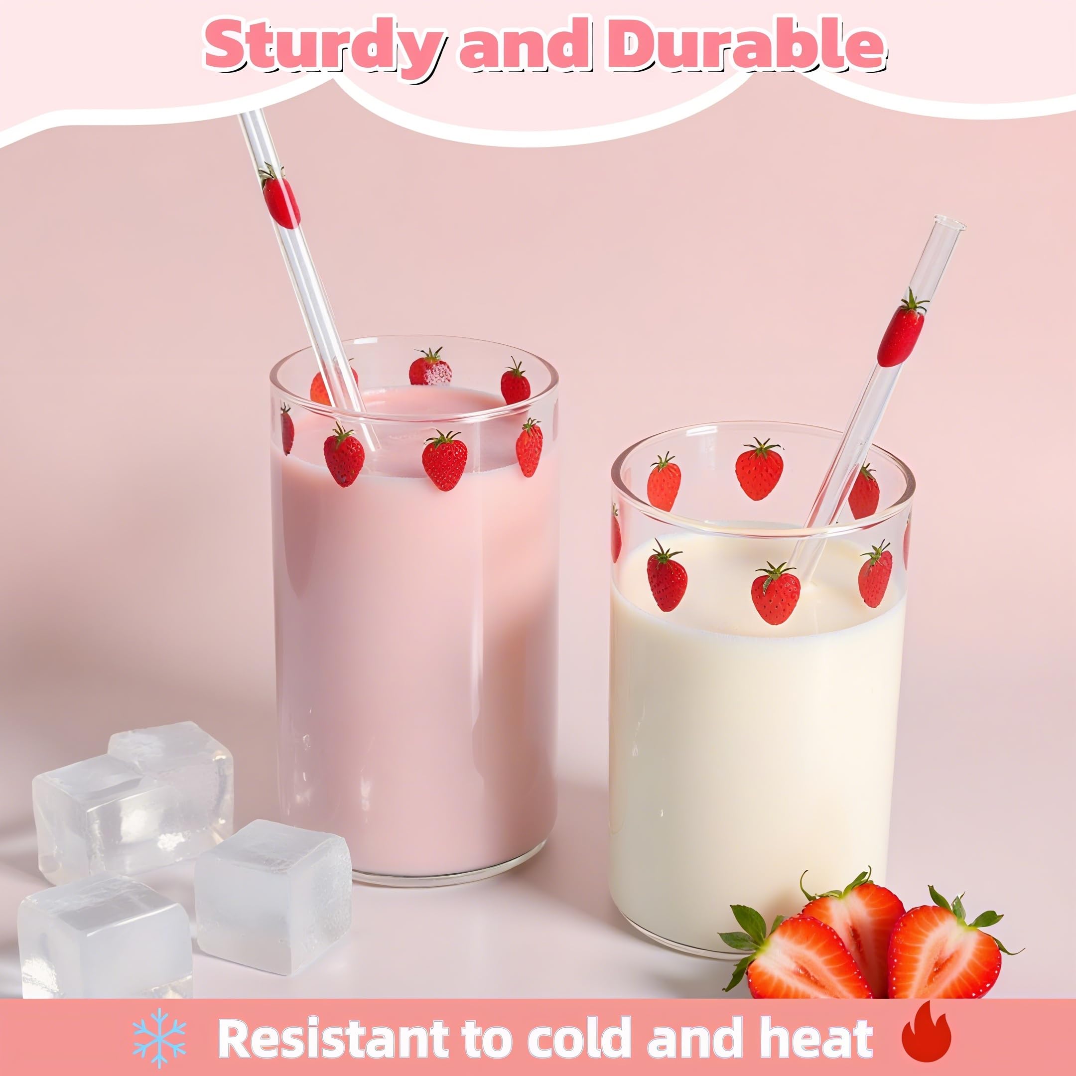 Covzoe clear thick-glass tumbler shows crisp clarity and durability.