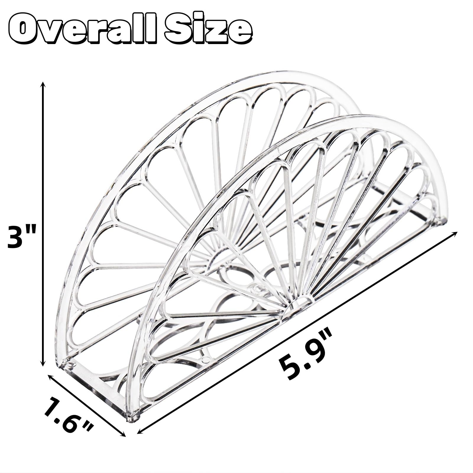 Covzoe 36-pack tissue dispenser with transparent, stylish look.