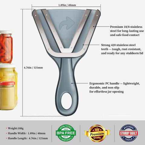 Cowbright jar opener is battery-free and easy to clean after use