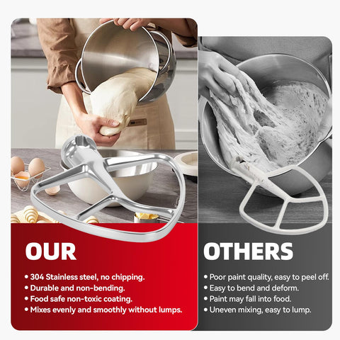 Cowbright polished stainless steel paddle shows durable, easy-clean design