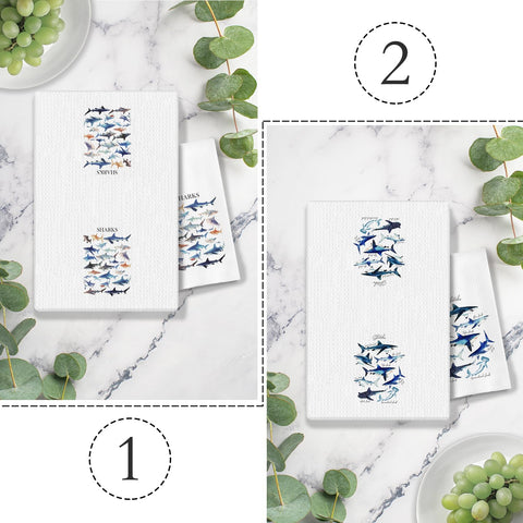 COWEB Shark Towels coastal-beach-style ideal for guest bathrooms and daily use.