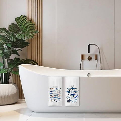 COWEB Shark Towels durable-machine-wash design keeps colors bright after every wash.