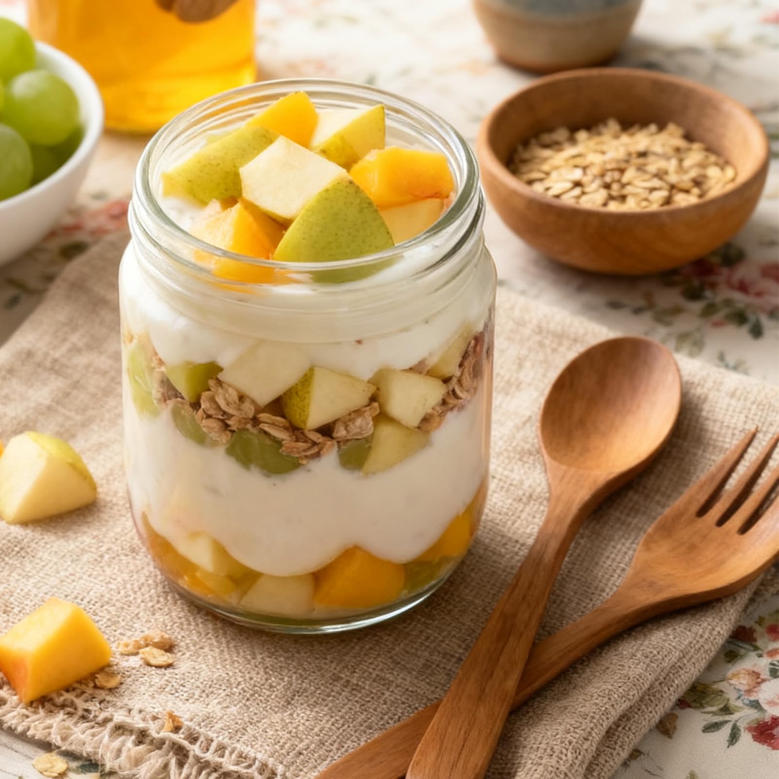 COYACOOL chia pudding jar with lid ideal for meal prep