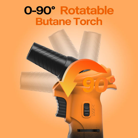 CoYlBod safety lock keeps torch safe during storage and transport.