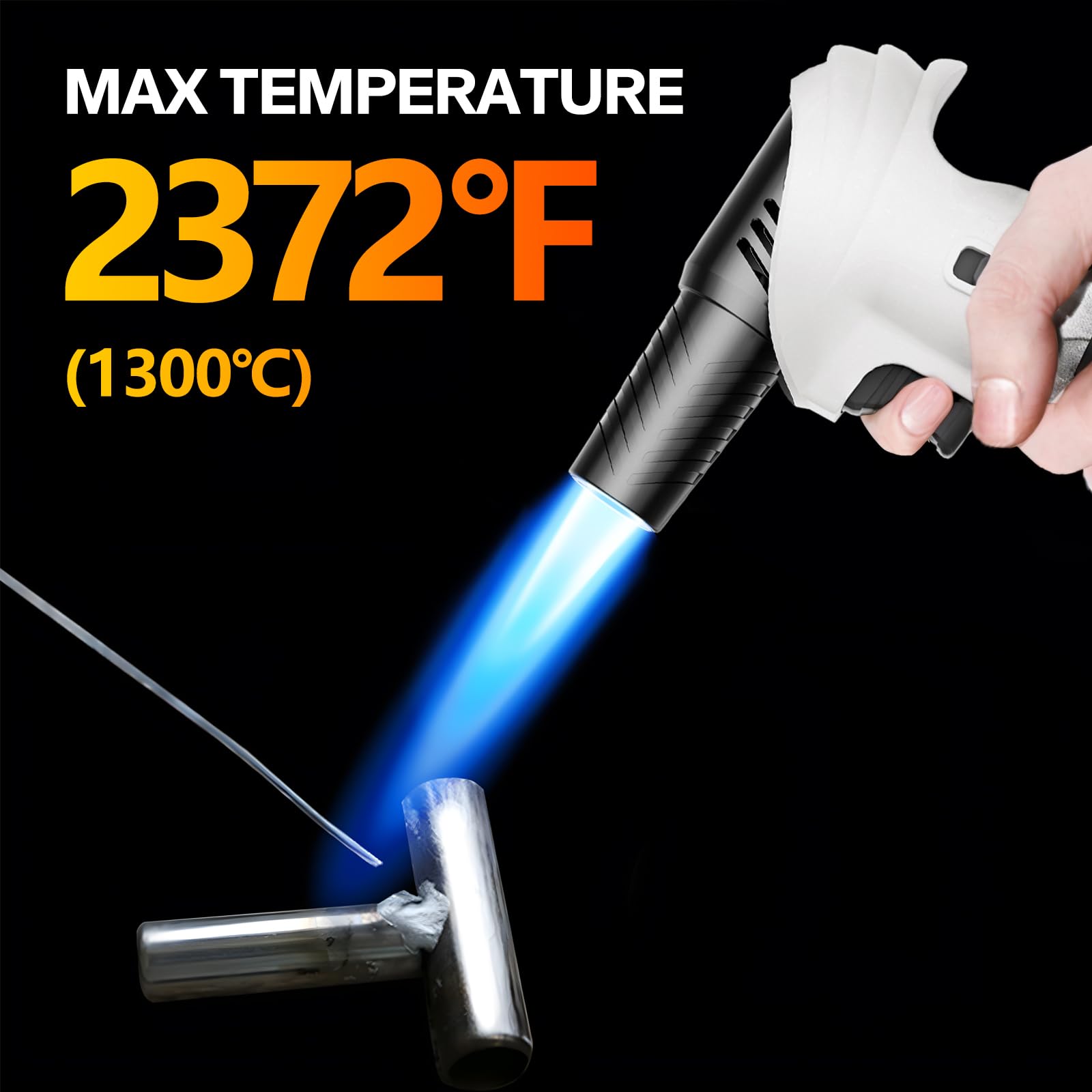 CoYlBod refillable torch works with standard butane for ongoing use.