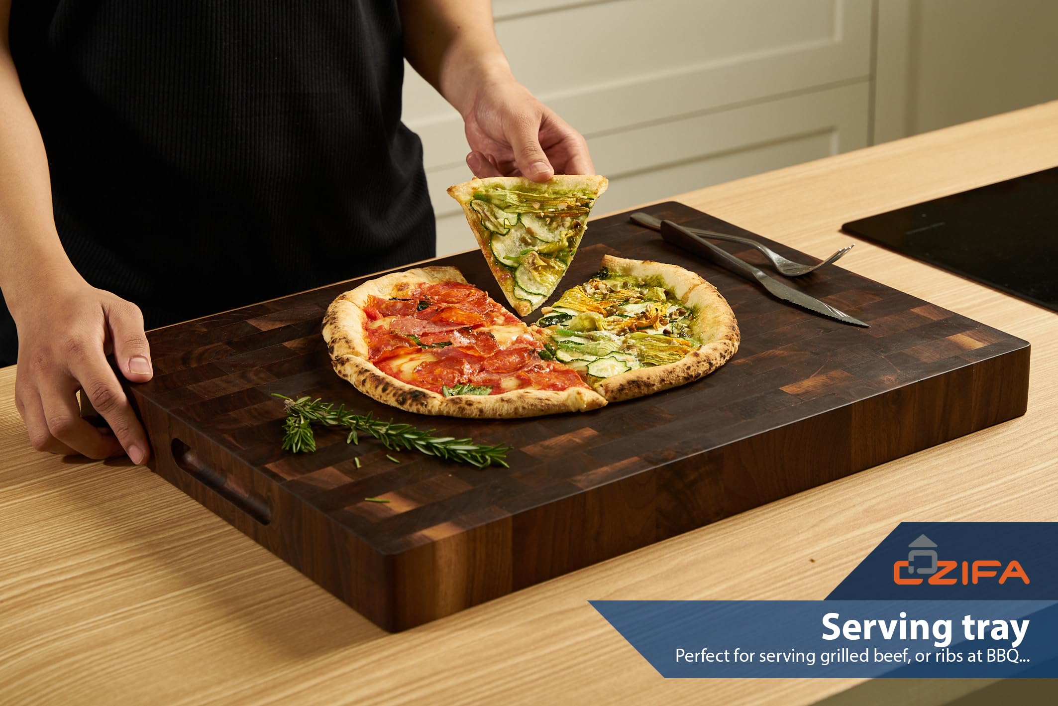 Cozifa thick board communicates durable, long-lasting kitchen essential