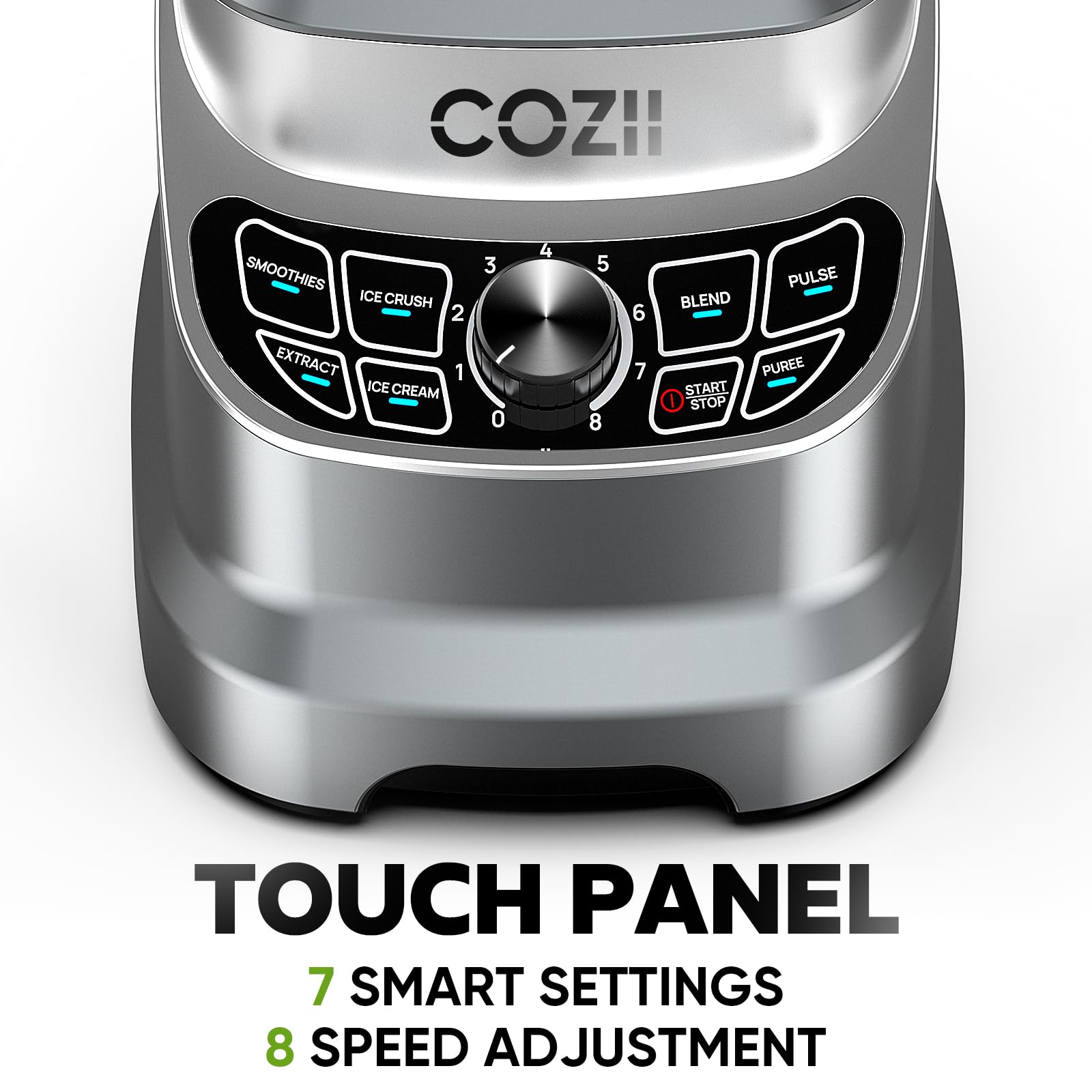 COZII touch panel enabling intuitive program selection.