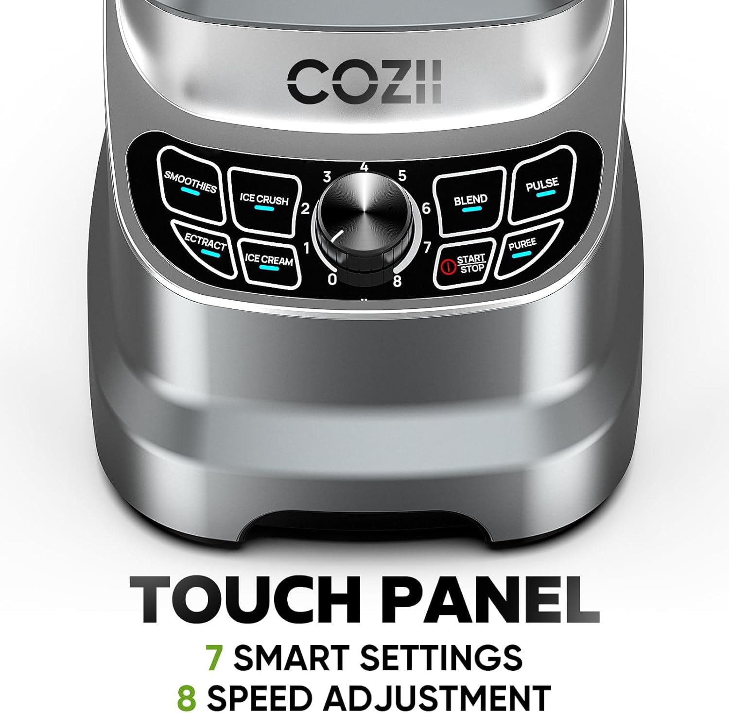 COZII 21oz to-go cup attached for on-the-go blending