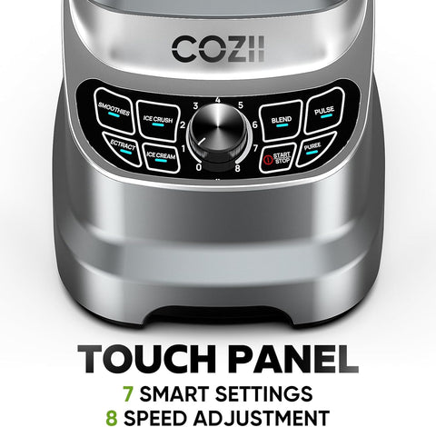 COZII 21oz to-go cup attached for on-the-go blending