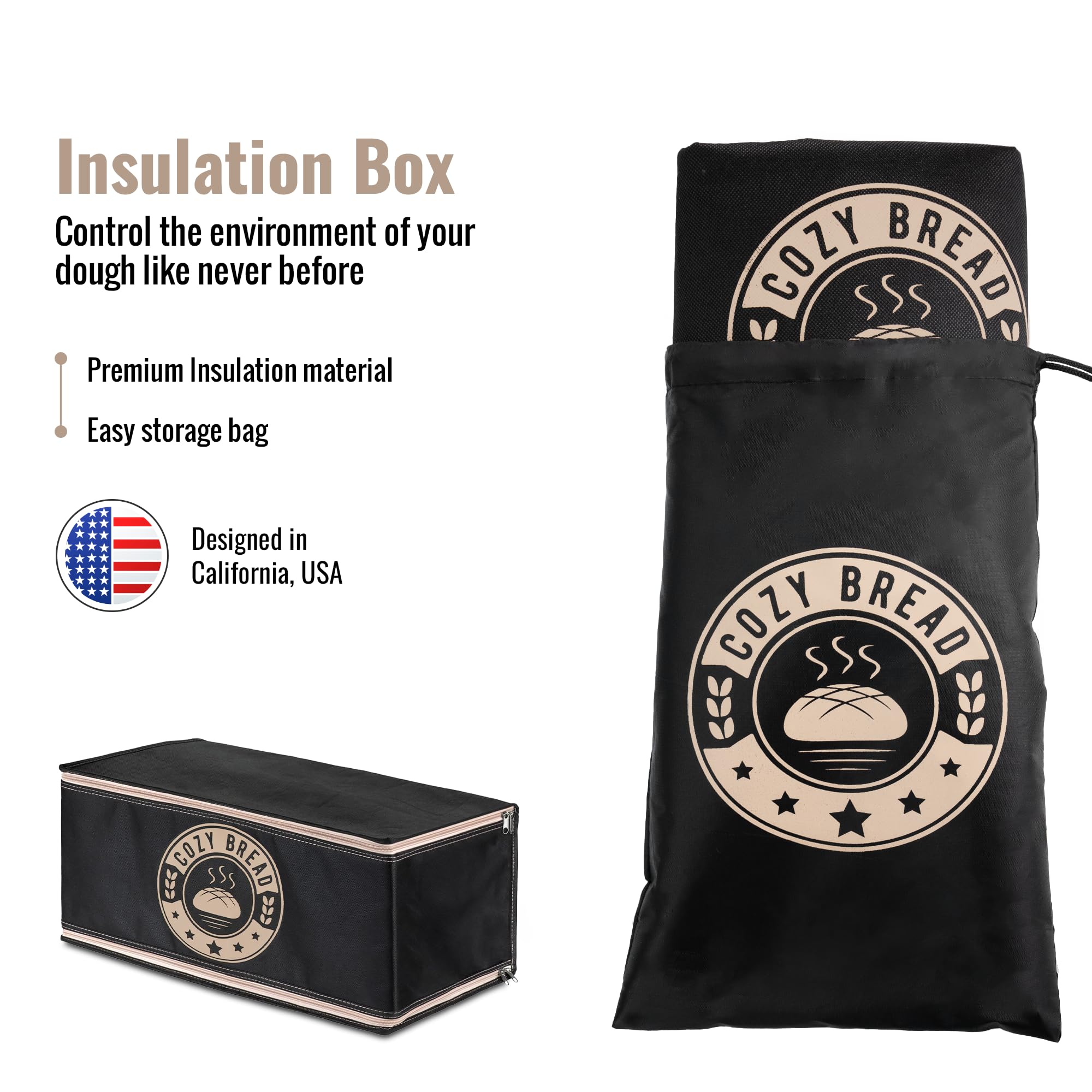 Cozy Bread proofing box compact design makes storage and transport easy.