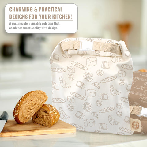 Cozy Bread bag is freezer-safe for extended sourdough storage
