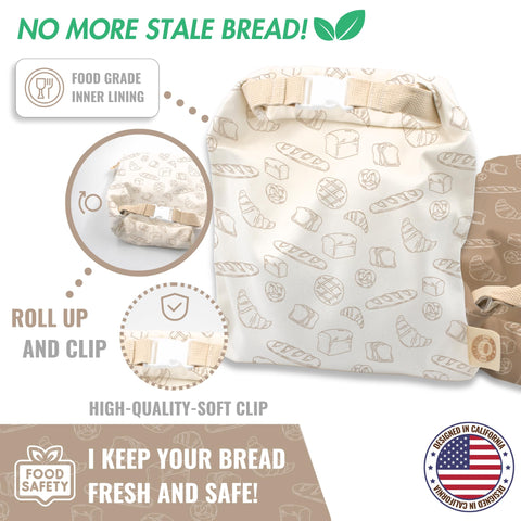 Cozy Bread bag complements kitchen decor with charming designs in your drawer