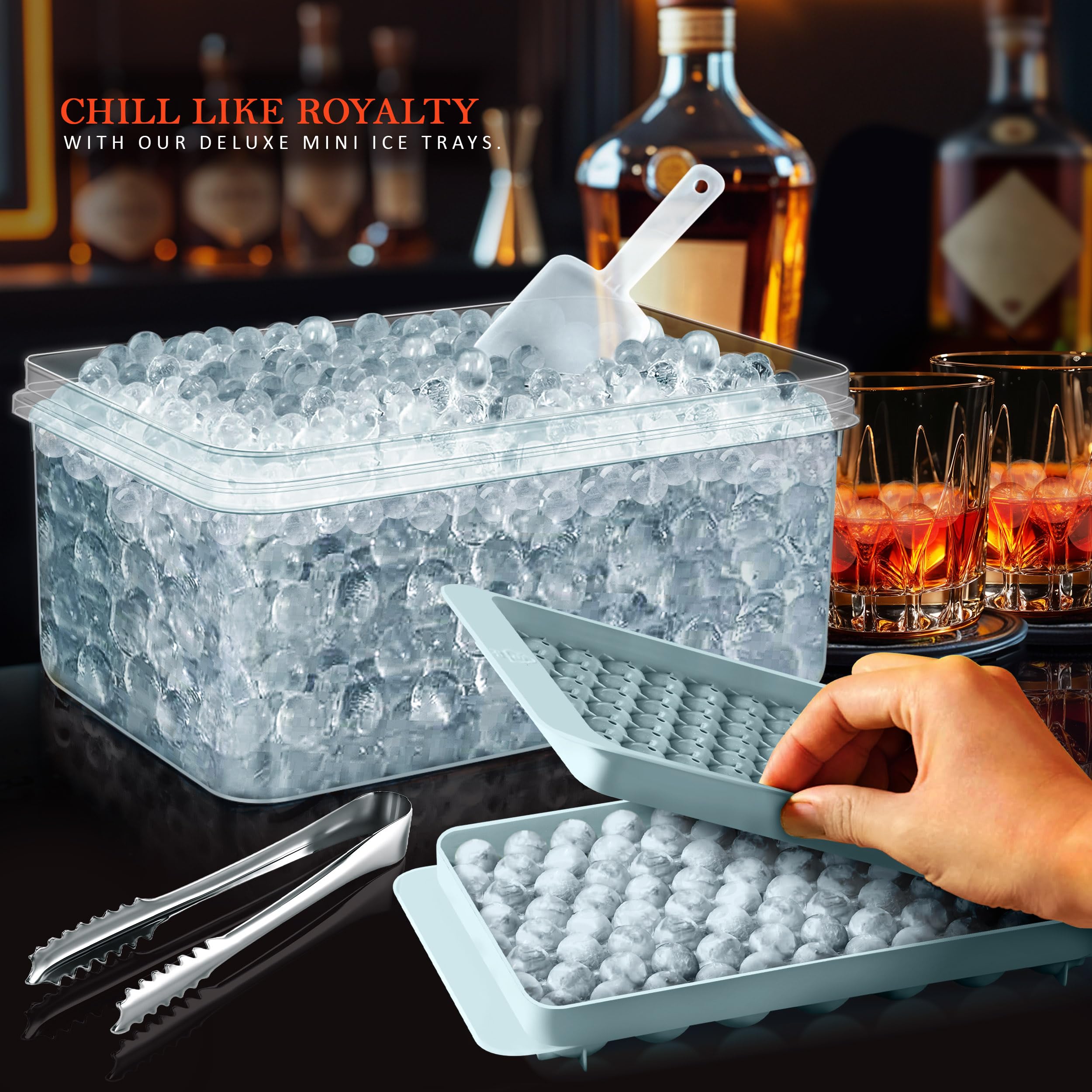 Cozy Kitchen Essentials mini ice cubes tray creates compact chill