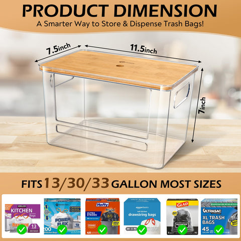 COZYCRAZE trash bag dispenser anti-slip base maintains stability during use.