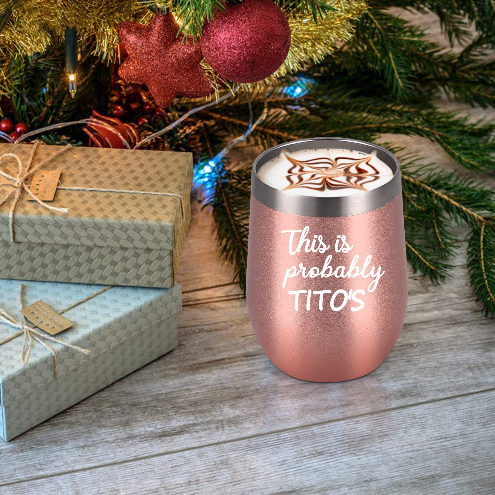 CozyHome Tito's wine tumbler easy-clean design simplifies care.