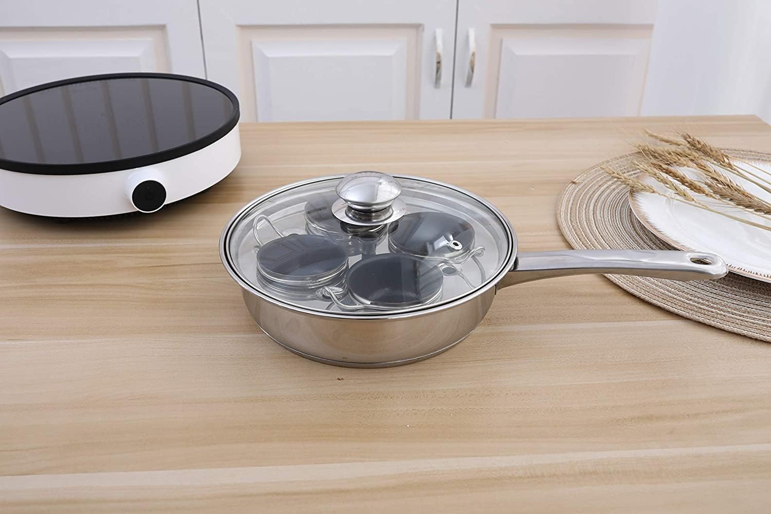 CozyKit removable poacher cups allow quick cleaning and dishwasher-safe maintenance