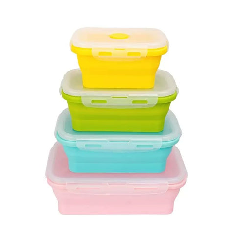 CozyKit stackable silicone containers—easy nesting to save cabinet space.