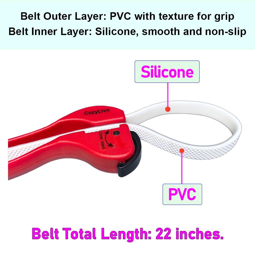 CozyLivn non-slip silicone grip prevents slips during jars opening.