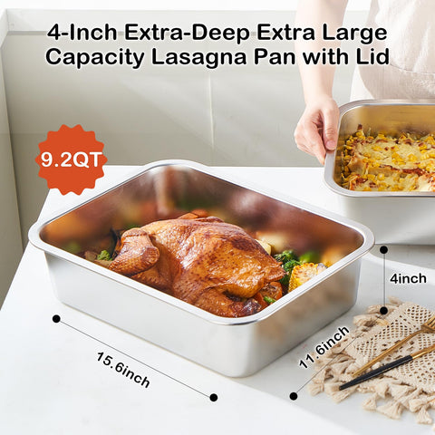 CozyState deep-dish lasagna pan, oven-safe and easy to clean after family meals