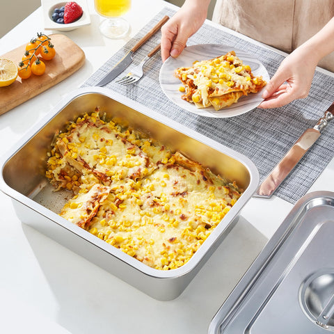 CozyState lasagna pan dishwasher safe for convenient cleanup.